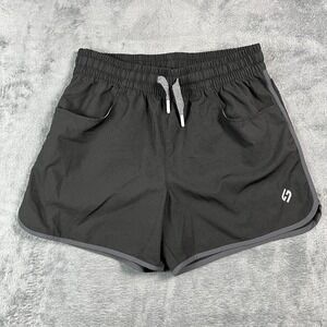 Hodo Sports Board Shorts Women Small Black Stretch Quick Dry Swimwear Drawstring